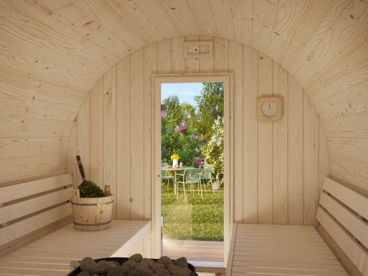 Anita 1.6 +0.7m2 Seating Area Barell Sauna From Cabins Unlimited Inside (1)