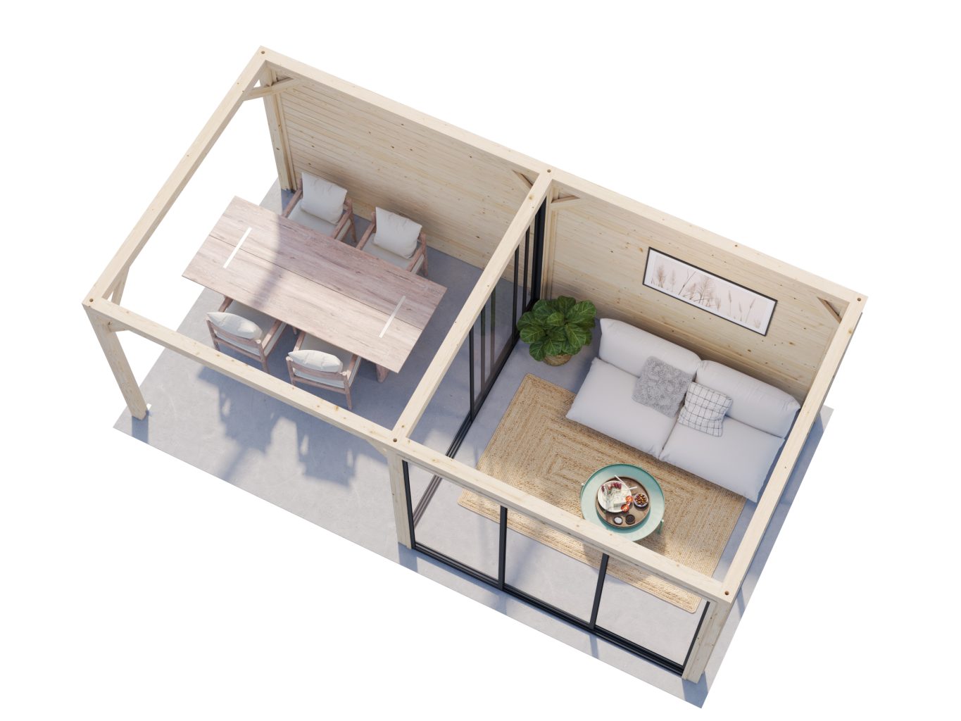 Bianca 206 Slide 16.6m2 From Cabins Unlimited Overhead
