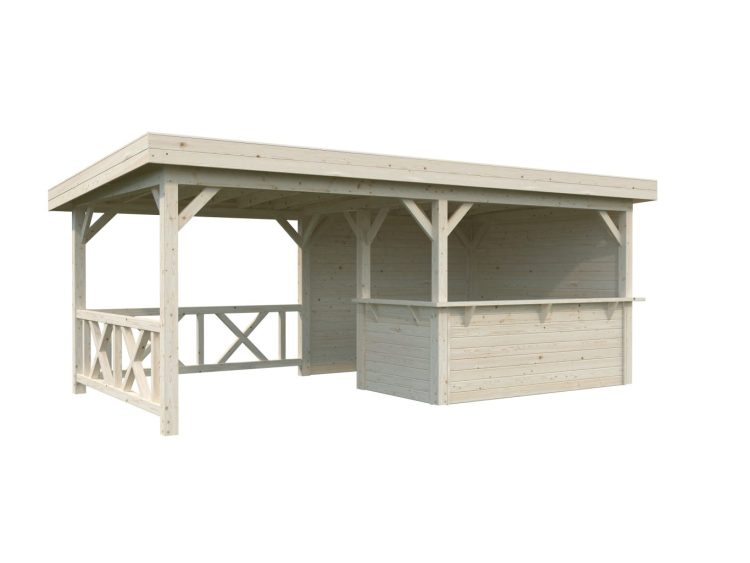 Lenna 310 16.6m2 Gazebo From Cabins Unlimited Left