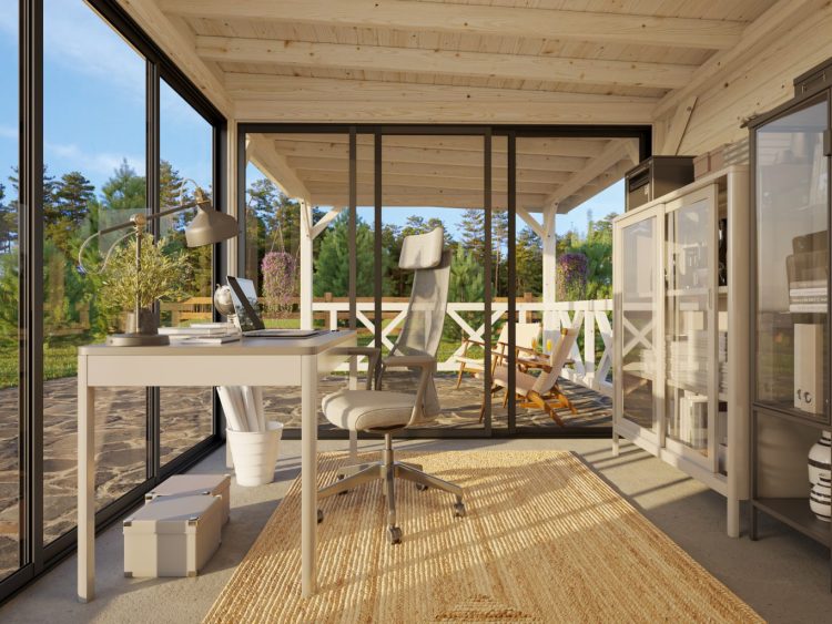 Lenna 403 Slide Gazebo 16.6m2 From Cabins Unlimited Inside