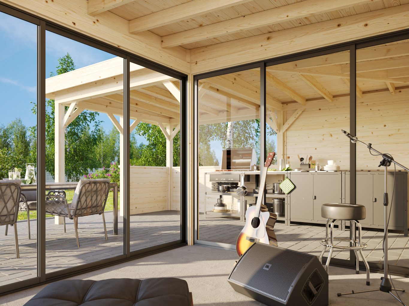 Lenna 409 Slide 24.9m2 From Cabins Unlimited Inside